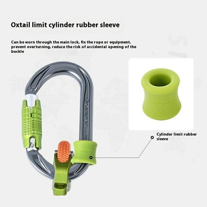 XINDA XD-PJ295 9Pcs Outdoor Climbing Quickdraw Positioning Anti Slip Silicone Rings Set for Carabiners
