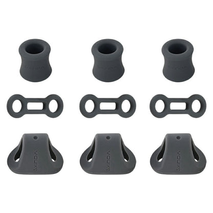 XINDA XD-PJ295 9Pcs Outdoor Climbing Quickdraw Positioning Anti Slip Silicone Rings Set for Carabiners