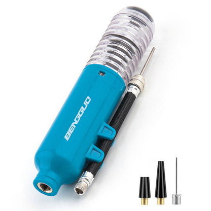 BENGGUO Portable Mini Air Pump for Soccer Basketball Volleyball Pool Toys Multi-Purpose Hand Inflator with Valve Adapters