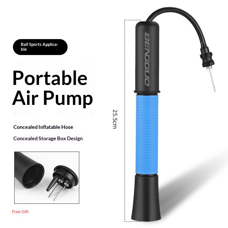 BENGGUO BG-1671 Portable Sports Ball Pump Hidden Needle for Basketball / Football / Volleyball Mini Inflator
