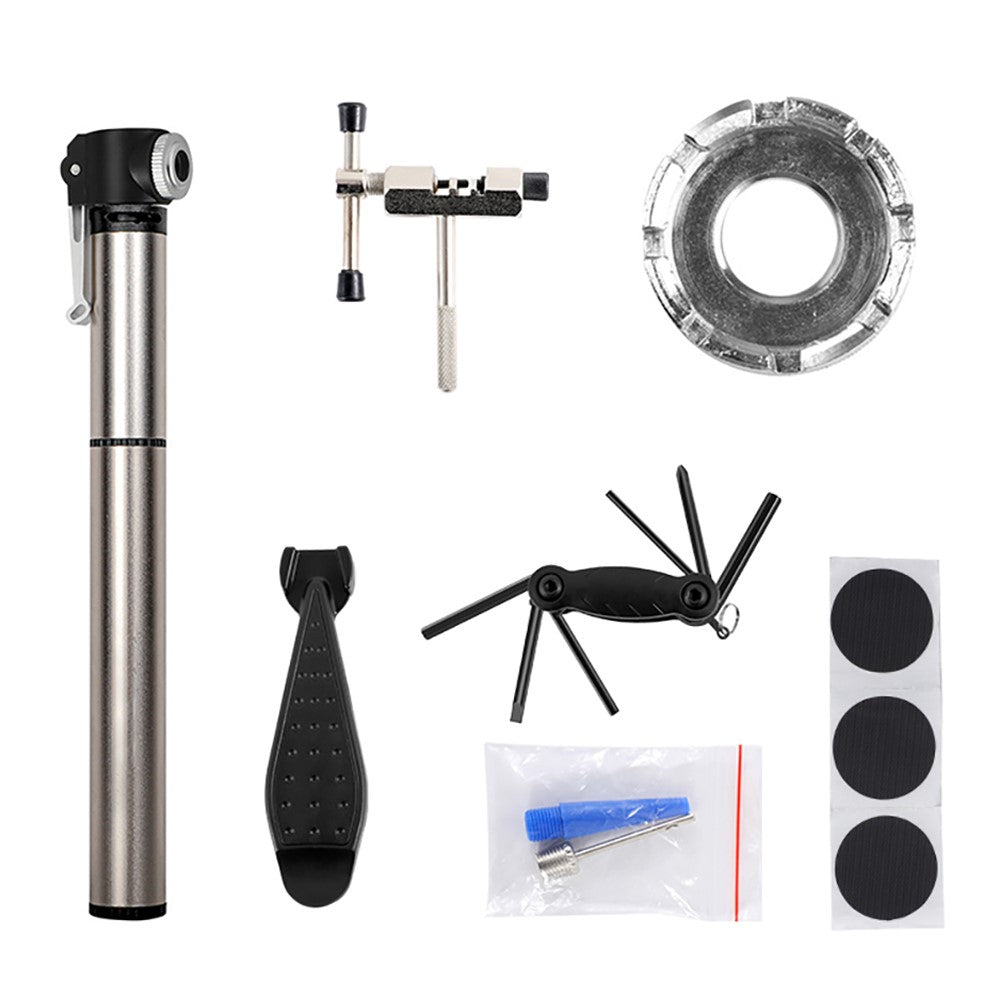 WEST BIKING MTB Mountain Bicycle Air Pump Tire Repair Tyre Patch Wrench Tool Kit Set
