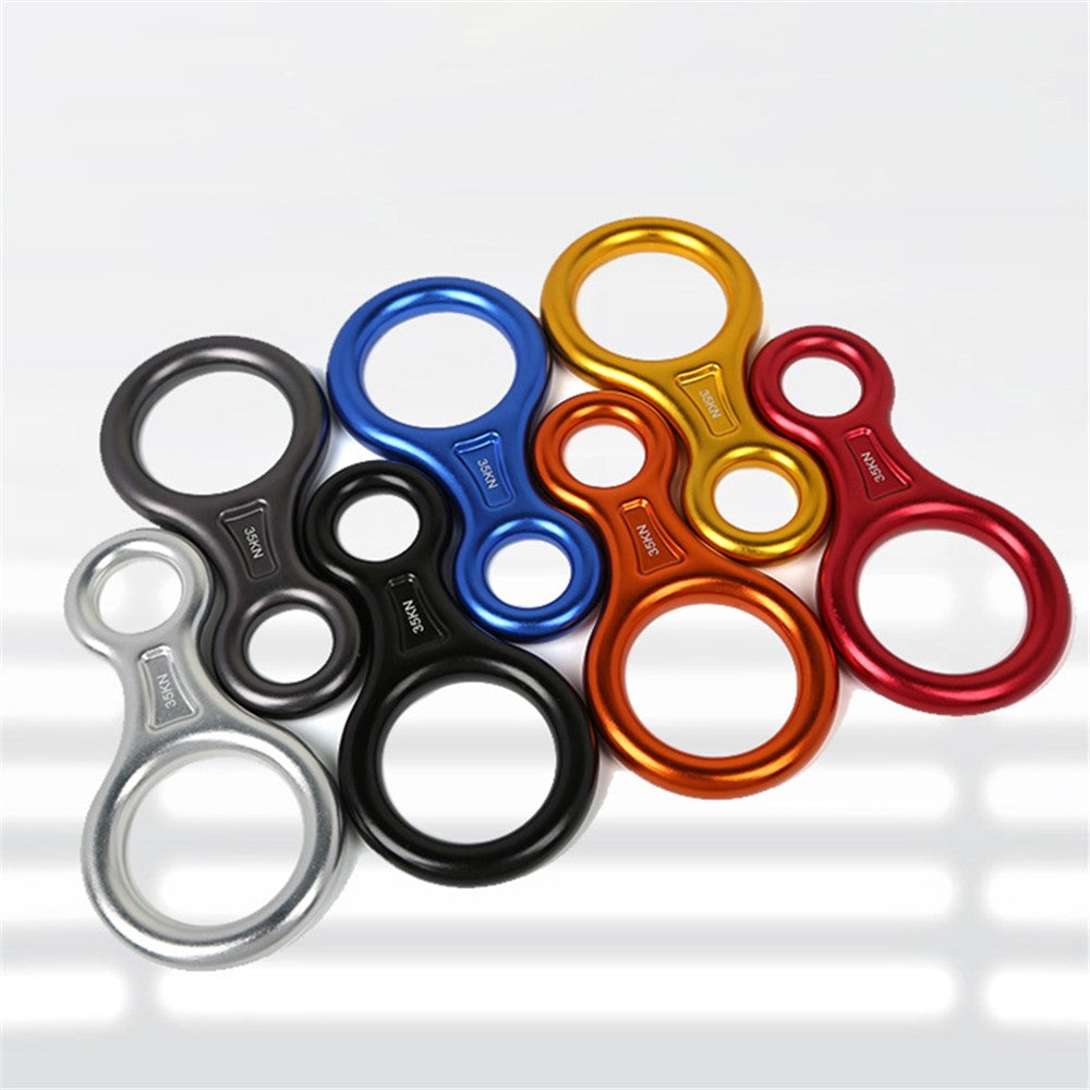 XINDA TP8601P 35KN Aluminum Alloy 8 Descender Heavy Duty Climbing Gear Downhill Equipment Rigging Plate