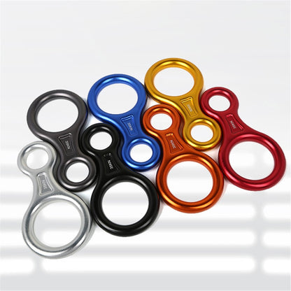 XINDA TP8601P 35KN Aluminum Alloy 8 Descender Heavy Duty Climbing Gear Downhill Equipment Rigging Plate