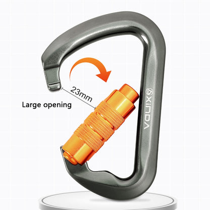 XINDA XD-8128 11.3x7.3cm Carabiner Clip D-Shape Rock Climbing Hanging Hook