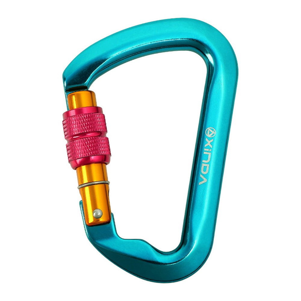 XINDA XD-8128 11.3x7.3cm Carabiner Clip D-Shape Rock Climbing Hanging Hook
