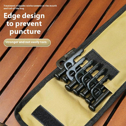 AOTU AT6943 30cm Tent Peg Oxford Cloth Storage Bag for Outdoor Camping Ground Nail Supplies