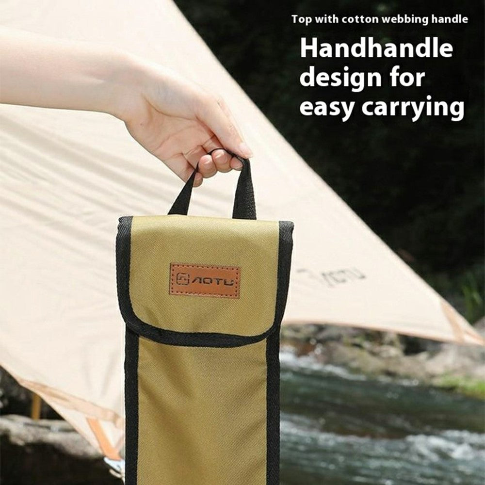 AOTU AT6943 40cm Tent Peg Oxford Cloth Storage Bag for Outdoor Camping Ground Nail Supplies