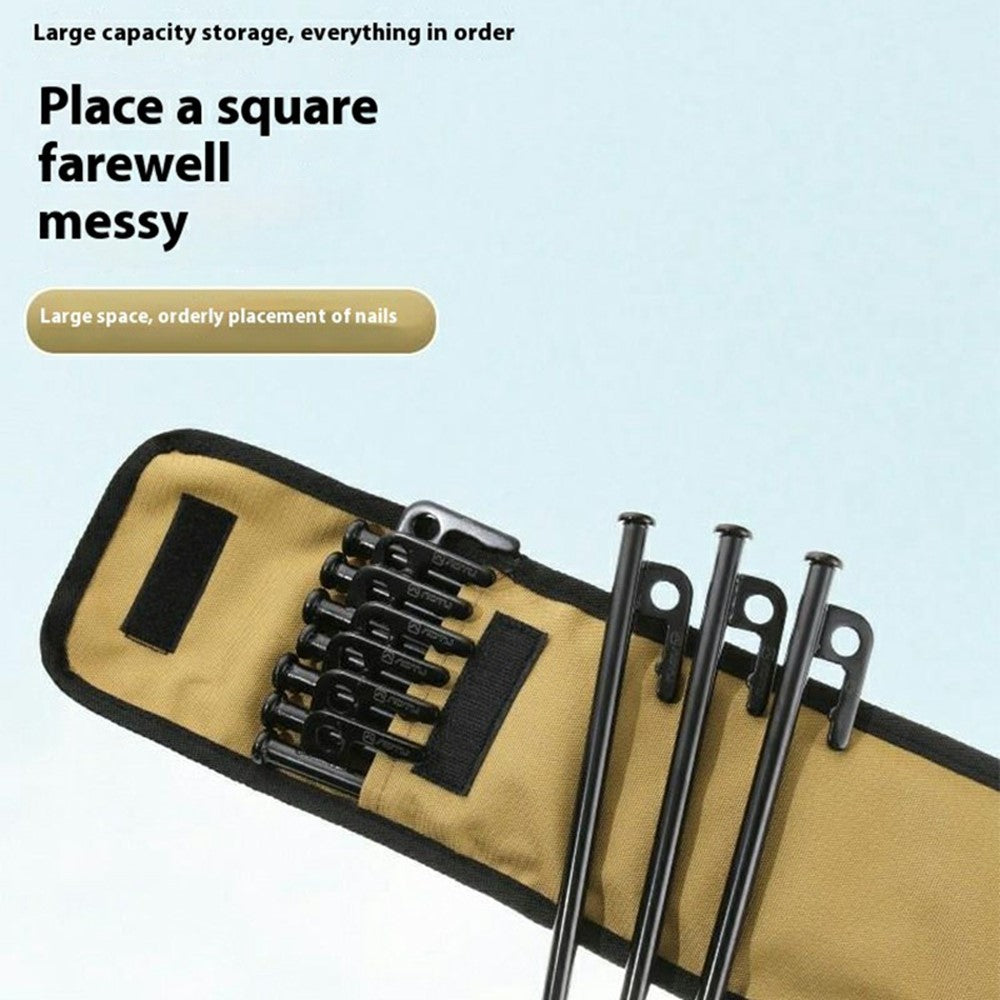 AOTU AT6943 40cm Tent Peg Oxford Cloth Storage Bag for Outdoor Camping Ground Nail Supplies