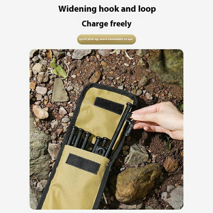 AOTU AT6943 40cm Tent Peg Oxford Cloth Storage Bag for Outdoor Camping Ground Nail Supplies