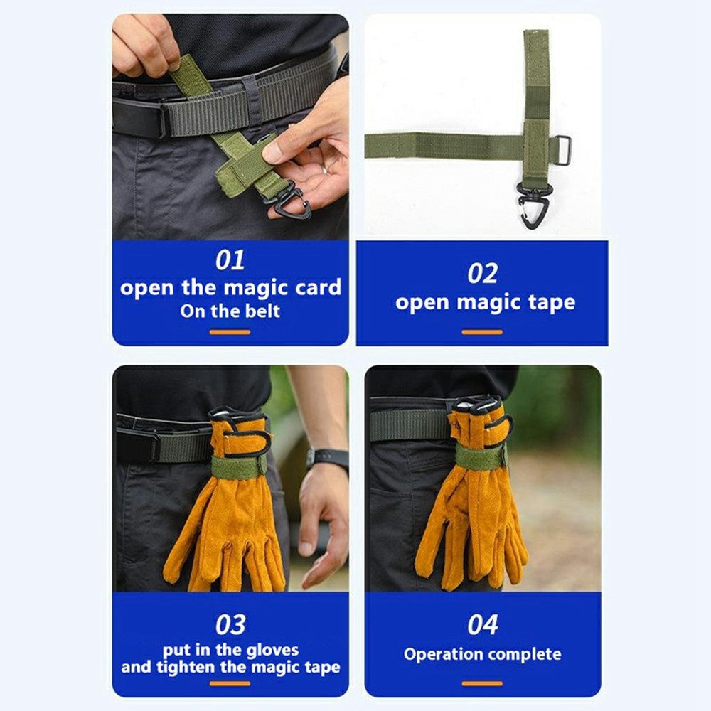 Nylon Carabiner Strap Outdoor Hiking Camping Fastener Hook Hang Wrap