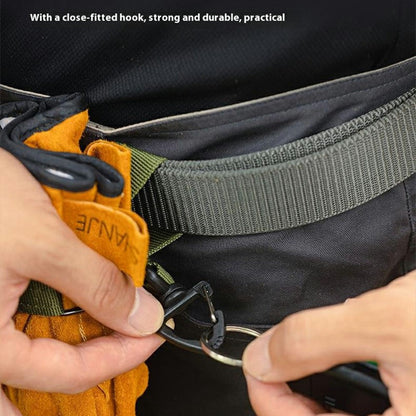 Nylon Carabiner Strap Outdoor Hiking Camping Fastener Hook Hang Wrap