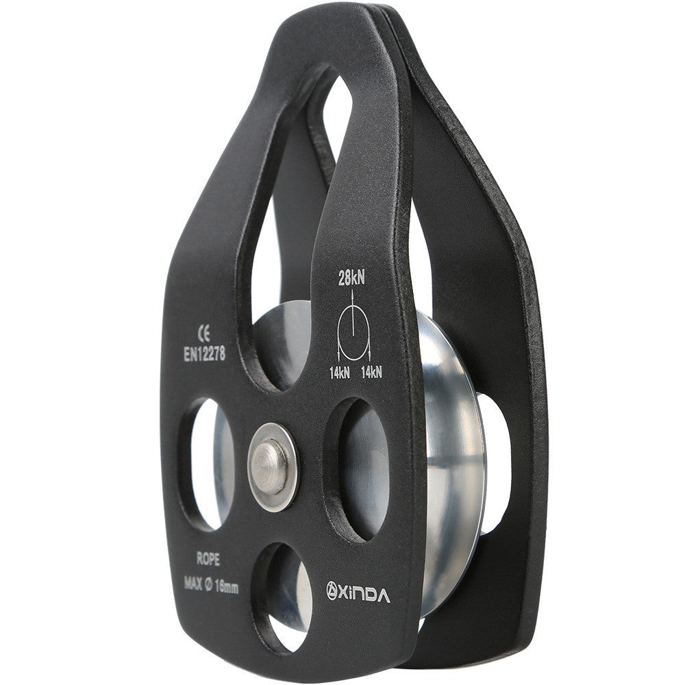 XINDA XD-8611 Large Rescue Pulley Aluminum-Magnesium Alloy Climbing Gear for Rappelling Zipline High Altitude Operations