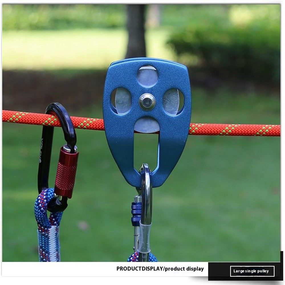 XINDA XD-8611 Large Rescue Pulley Aluminum-Magnesium Alloy Climbing Gear for Rappelling Zipline High Altitude Operations