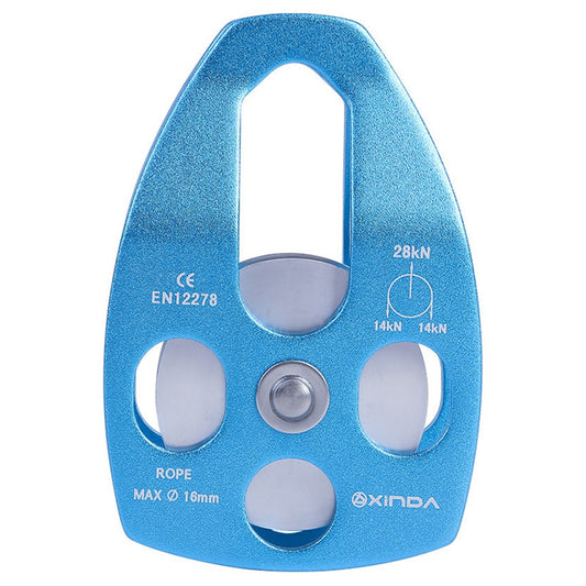 XINDA XD-8611 Outdoor Mountaineering Rescue Speedway Expansion Lifting Metal Big Pulley with Bearing