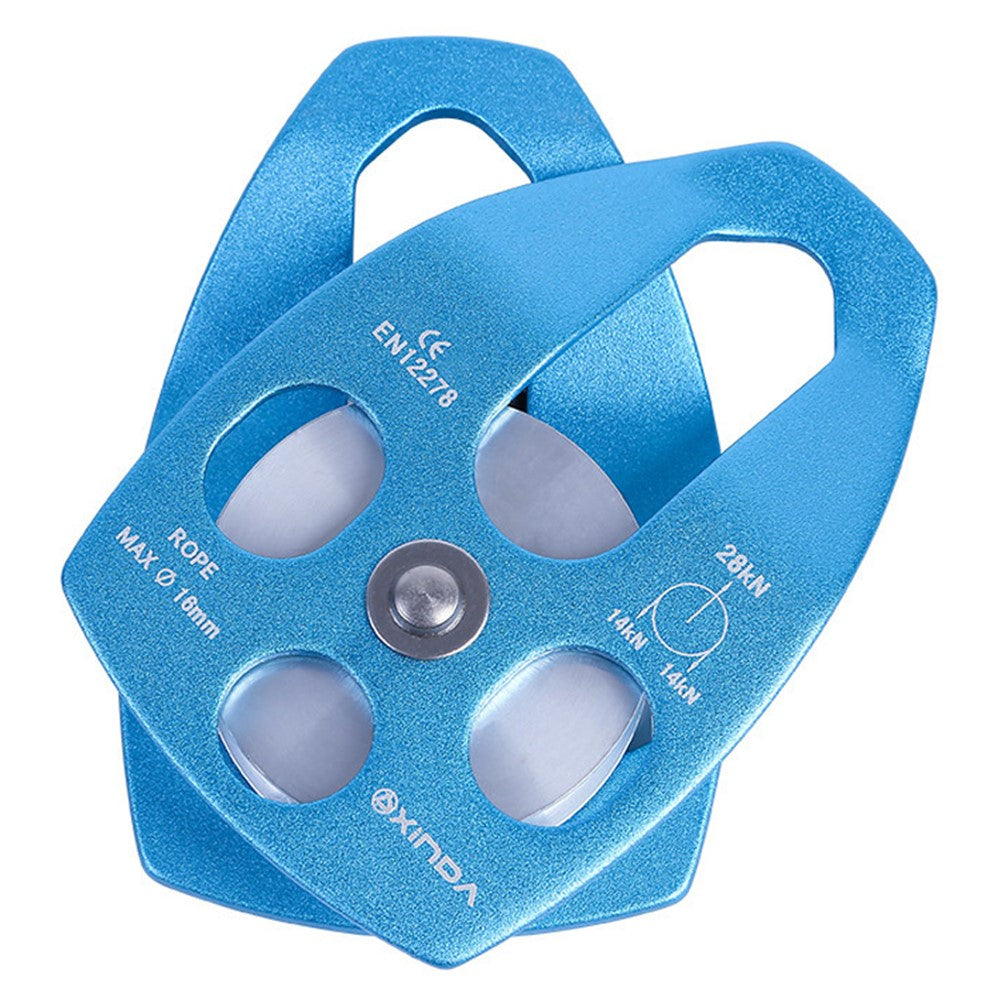 XINDA XD-8611 Outdoor Mountaineering Rescue Speedway Expansion Lifting Metal Big Pulley with Bearing