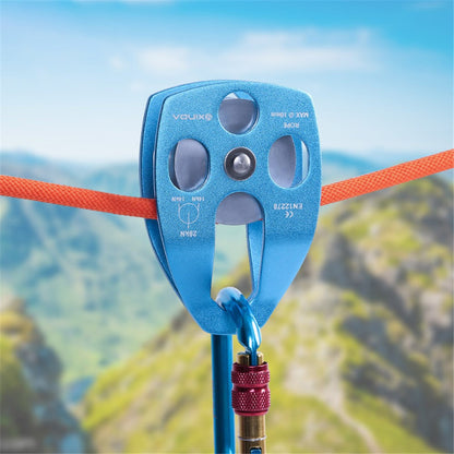XINDA XD-8611 Outdoor Mountaineering Rescue Speedway Expansion Lifting Metal Big Pulley with Bearing