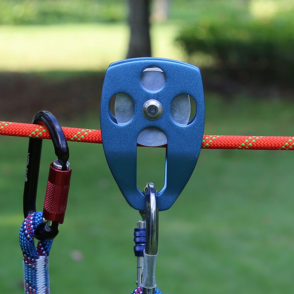 XINDA XD-8611 Outdoor Mountaineering Rescue Speedway Expansion Lifting Metal Big Pulley with Bearing