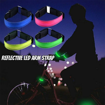 Rechargeable LED Armband Outdoor Sports Night Running Safety LED Light Arm Band