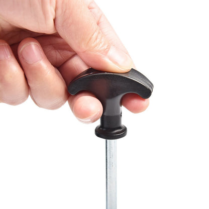 LUCKSTONE DD-JS001-TX Frozen Ground Windproof Tent Peg T-shape Spiral Screw Outdoor Camping Tool