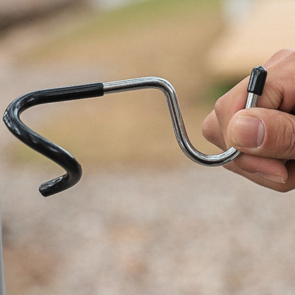 Multifunction S-Shape Camping Lantern Hook Hanger Non-slip Stainless Steel Tent Light Holder for Backpacking Hiking Fishing Picnic Outdoor Activities