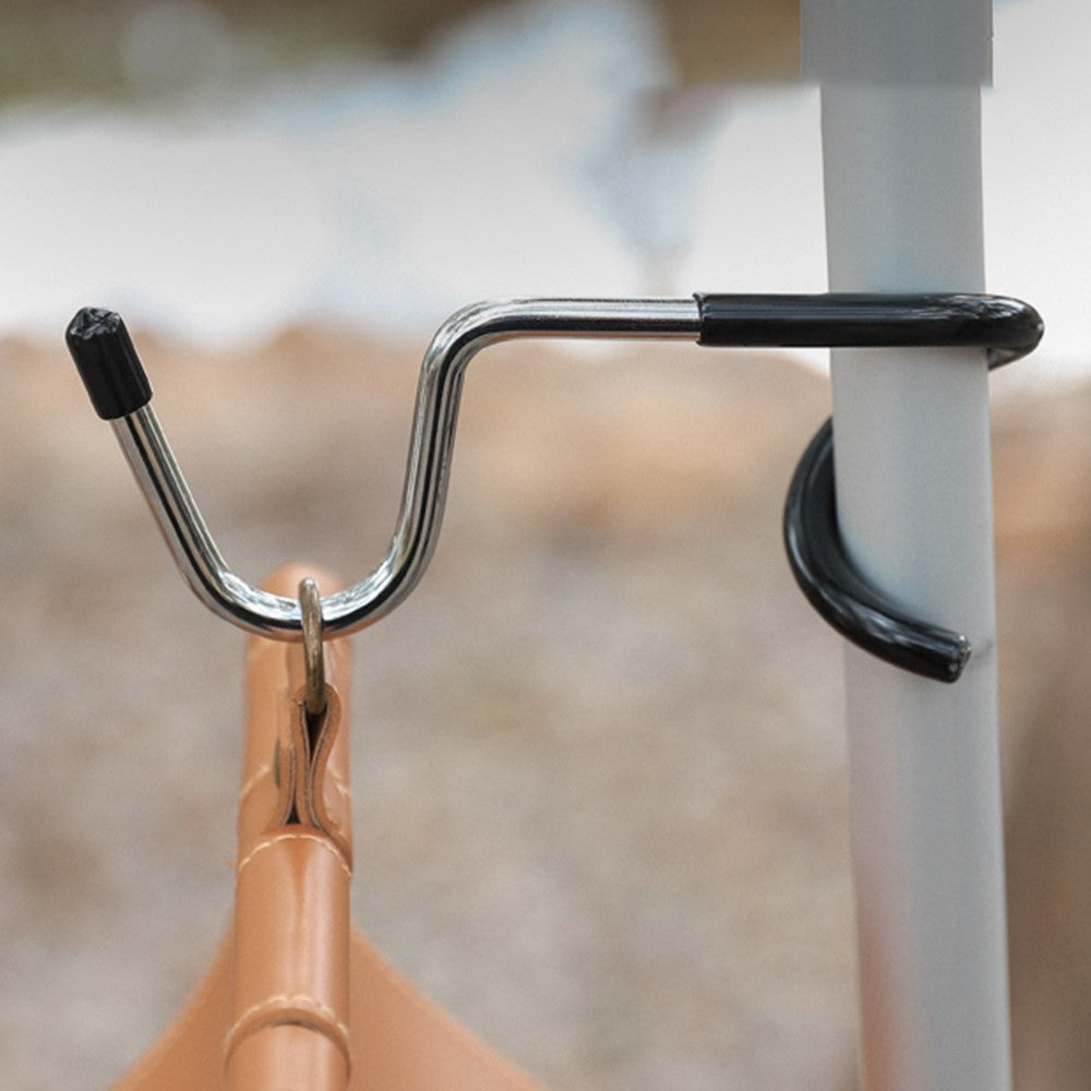 Multifunction S-Shape Camping Lantern Hook Hanger Non-slip Stainless Steel Tent Light Holder for Backpacking Hiking Fishing Picnic Outdoor Activities