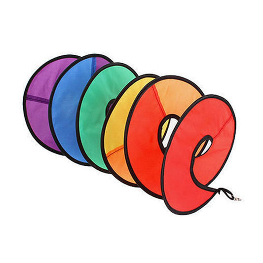 AOTU 1.6m Colorful Spiral Wind Spinner Outdoor Camping Tent Flag Decor Rotating Wind Strips, Size M