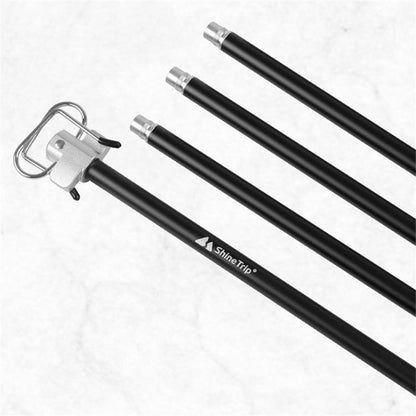 SHINETRIP A317 Portable Folding Aluminum Alloy Camping Lamp Hanging Pole Dual Head Lantern Holder