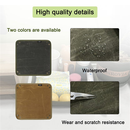 MYDAYS OUTDOOR Outdoor Foldable Waterproof Canvas Camping Desktop Storage Tray