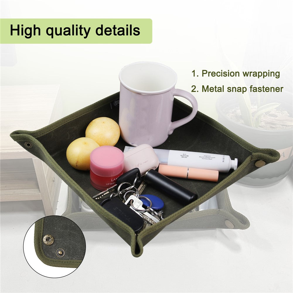 MYDAYS OUTDOOR Outdoor Foldable Waterproof Canvas Camping Desktop Storage Tray