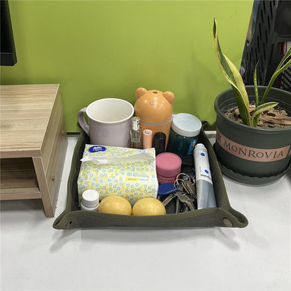 MYDAYS OUTDOOR Outdoor Foldable Waterproof Canvas Camping Desktop Storage Tray