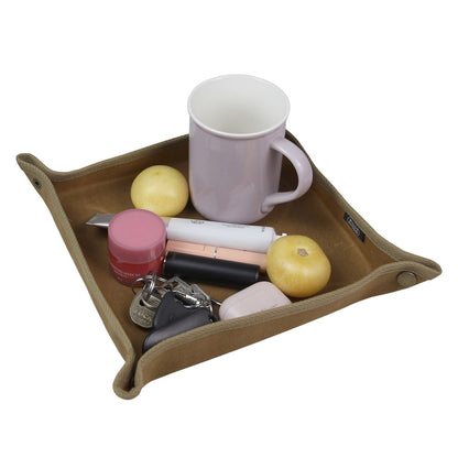 MYDAYS OUTDOOR Outdoor Foldable Waterproof Canvas Camping Desktop Storage Tray