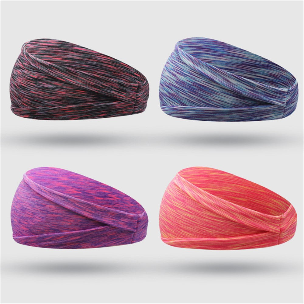 C41 Elastic Workout Sports Yoga Hair Bands Non-slip Moisture Wicking Headbands for Women and Men