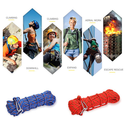 XINDA XD-S9804 20m Outdoor Static Rock Climbing Rope Emergency Escape Rope for Camping Rescue