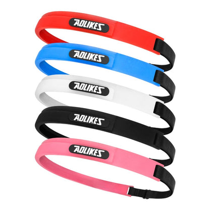 AOLIKES TD-2113 Non Slip Silicone Sweatband for Sports / Fitness Running Sweat Wicking Adjustable Headband