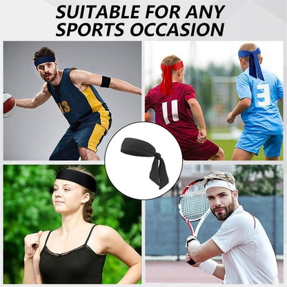 1Pc Outdoor Quick-Dry Headband Sweat-Absorbent Tennis Headscarf Elastic for Men Women