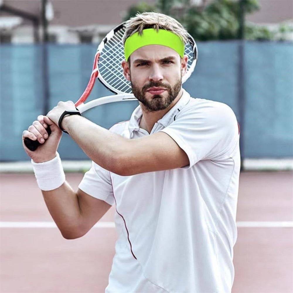 1Pc Outdoor Quick-Dry Headband Sweat-Absorbent Tennis Headscarf Elastic for Men Women