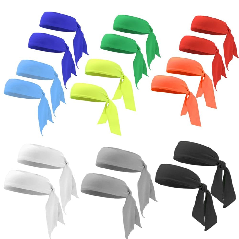 1Pc Outdoor Quick-Dry Headband Sweat-Absorbent Tennis Headscarf Elastic for Men Women