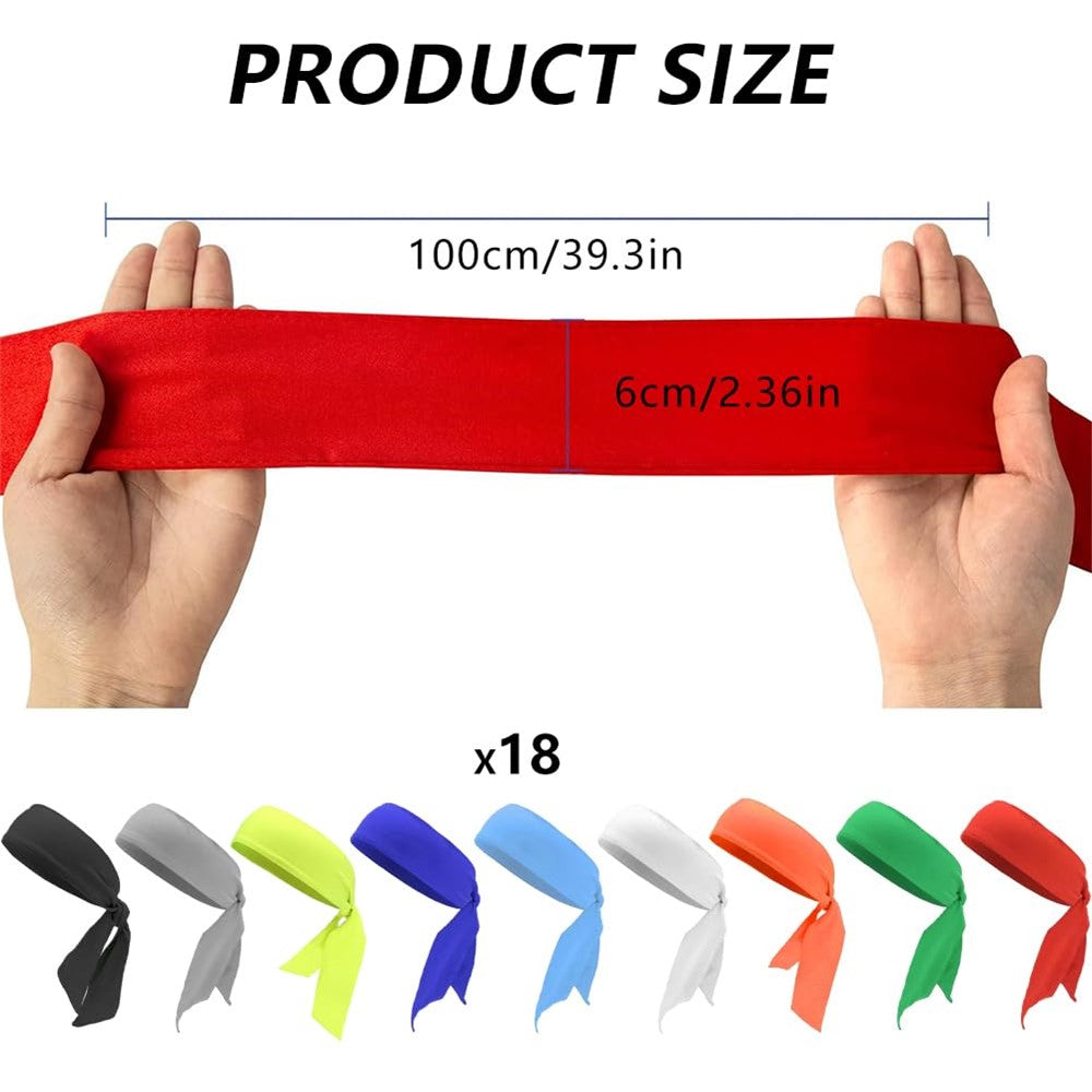 1Pc Outdoor Quick-Dry Headband Sweat-Absorbent Tennis Headscarf Elastic for Men Women