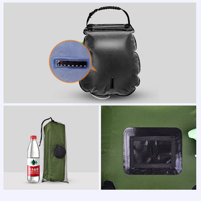 AOTU AT6628 20L Portable Shower Bag Solar Heating Shower Bag for Outdoor Camping Hiking