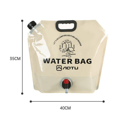 AOTU 9L Outdoor Camping Water Bag Foldable Water Storage Carrier for Hiking Climbing (BPA-Free, No FDA Certificate)