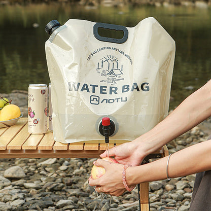AOTU 9L Outdoor Camping Water Bag Foldable Water Storage Carrier for Hiking Climbing (BPA-Free, No FDA Certificate)