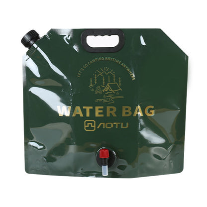AOTU 9L Outdoor Camping Water Bag Foldable Water Storage Carrier for Hiking Climbing (BPA-Free, No FDA Certificate)