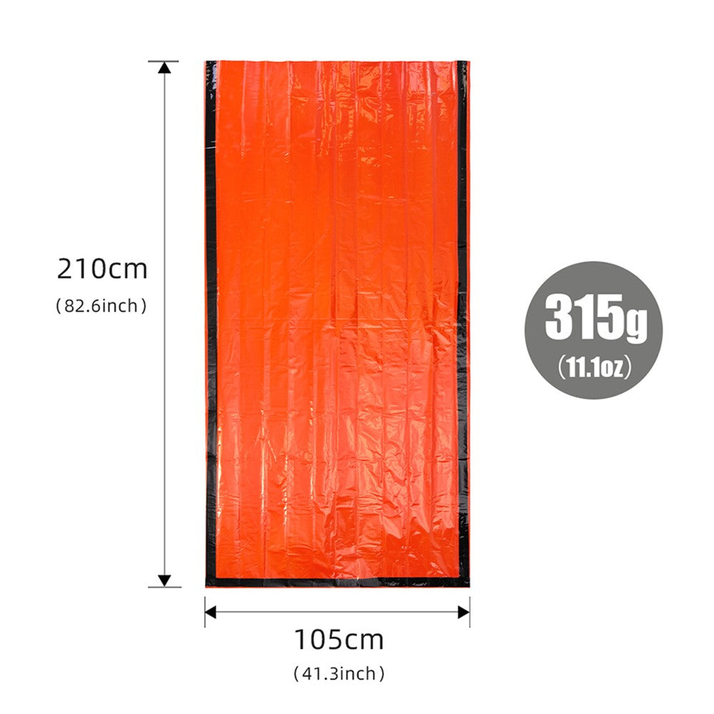 LUCKSTONE Outdoor Thermal Aluminum Film Emergency Survival Sleeping Bag with Storage Bag