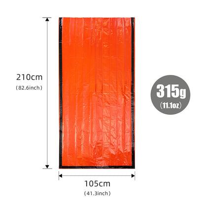 LUCKSTONE Outdoor Thermal Aluminum Film Emergency Survival Sleeping Bag with Storage Bag