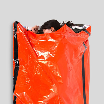 LUCKSTONE Outdoor Thermal Aluminum Film Emergency Survival Sleeping Bag with Storage Bag