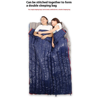 MOUNTAIN DREAM 400g Goose Down Ultra Light Portable Camping Sleeping Bag with Storage Pouch