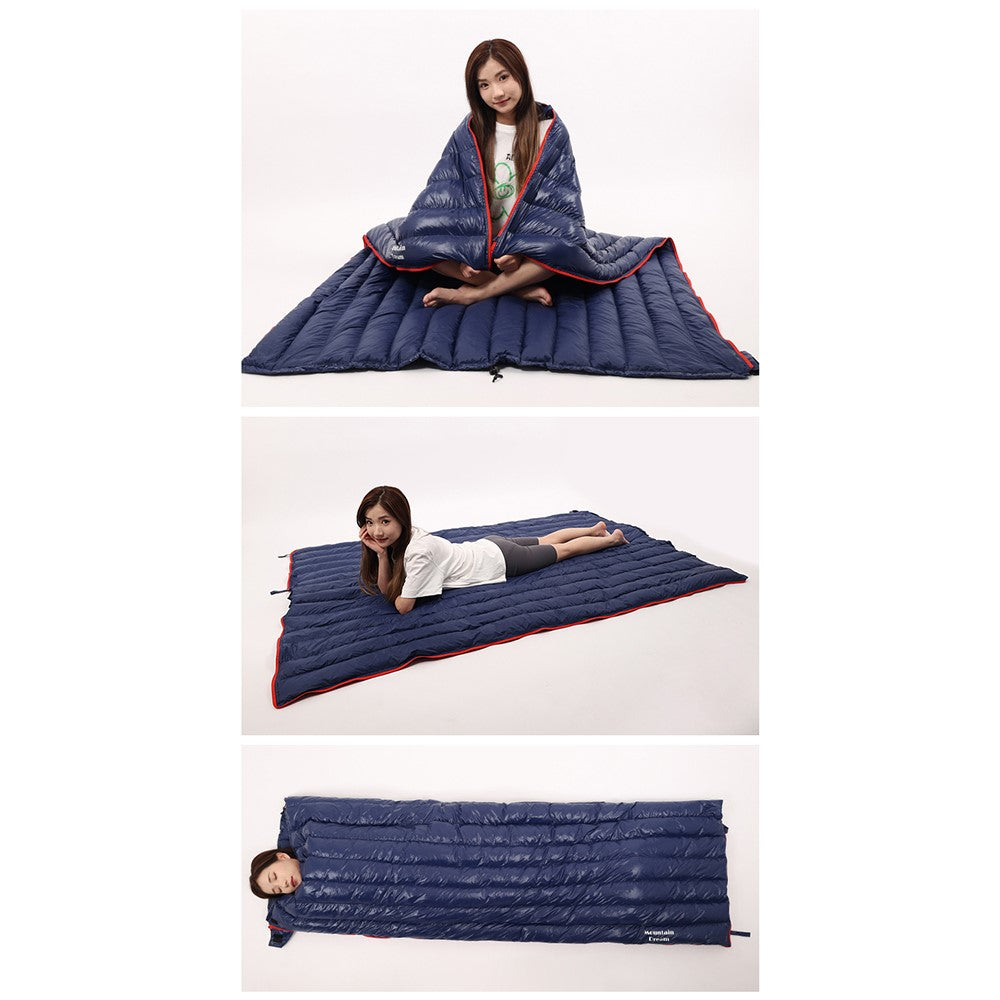 MOUNTAIN DREAM 400g Goose Down Ultra Light Portable Camping Sleeping Bag with Storage Pouch