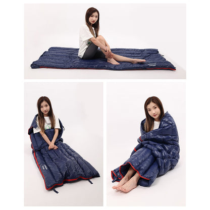 MOUNTAIN DREAM 600g Goose Down Ultra Light Portable Camping Sleeping Bag with Storage Pouch