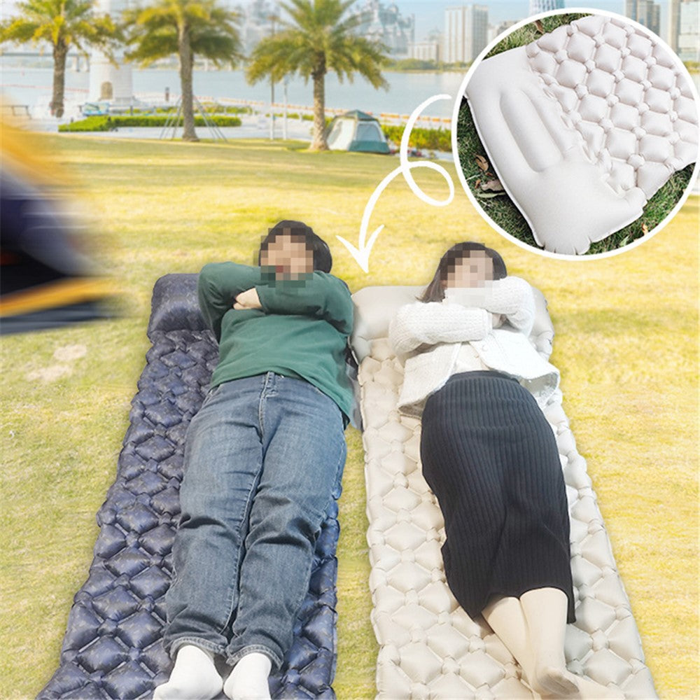 Camping Mattress Sleeping Mat Built-In Foot Pump Inflatable Sleeping Pad