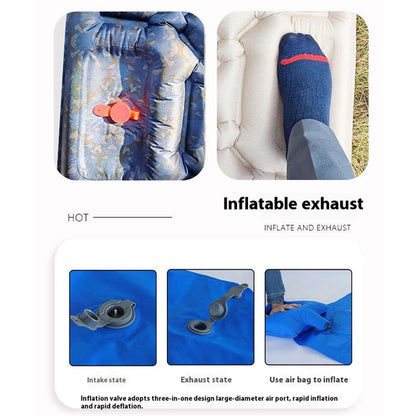 Camping Mattress Sleeping Mat Built-In Foot Pump Inflatable Sleeping Pad